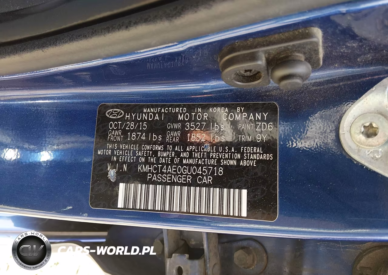 2016 Hyundai Accent Se VIN:KMHCT4AE0GU045718 - 9