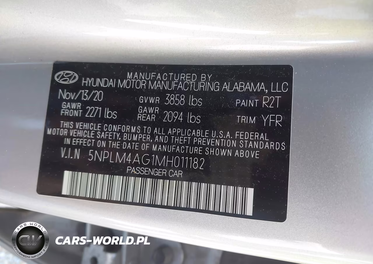 2021 Hyundai Elantra Sel VIN:5NPLM4AG1MH011182 - 9