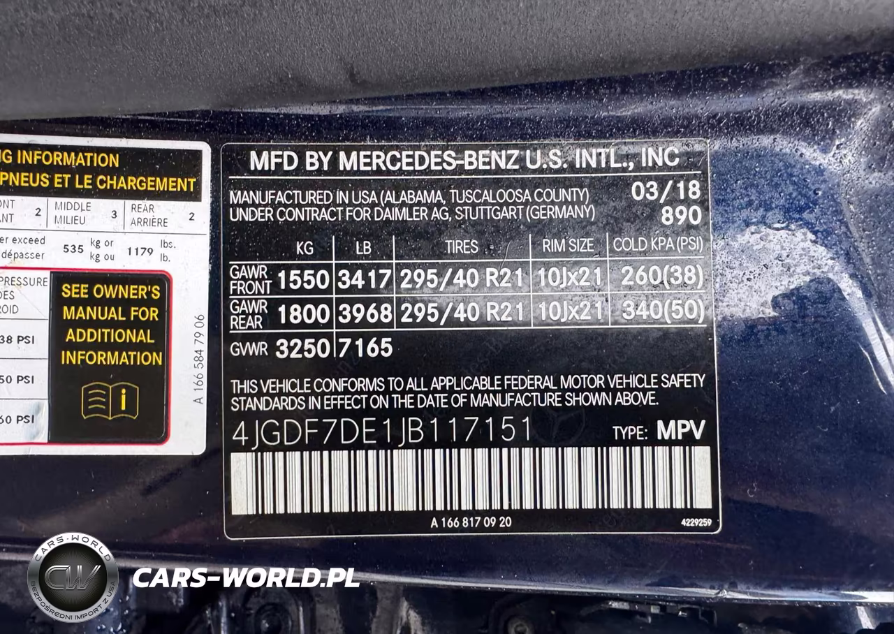 2018 Mercedes-Benz Gls 550 4Matic VIN:4JGDF7DE1JB117151 - 9