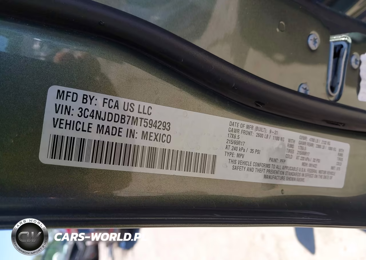 2021 Jeep Compass Trailhawk 4X4 VIN:3C4NJDDB7MT594293 - 9