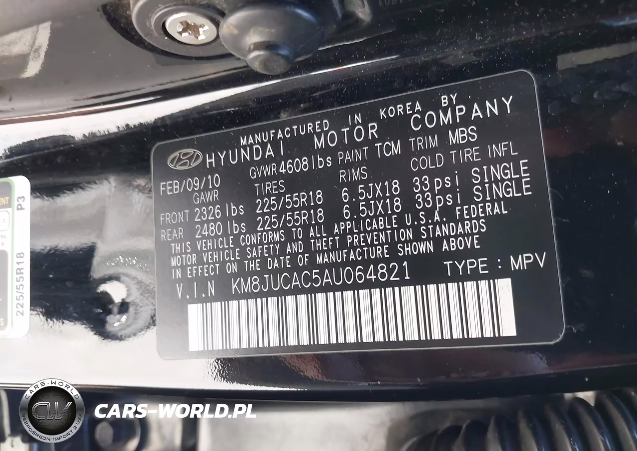 2010 Hyundai Tucson Limited VIN:KM8JUCAC5AU064821 - 9