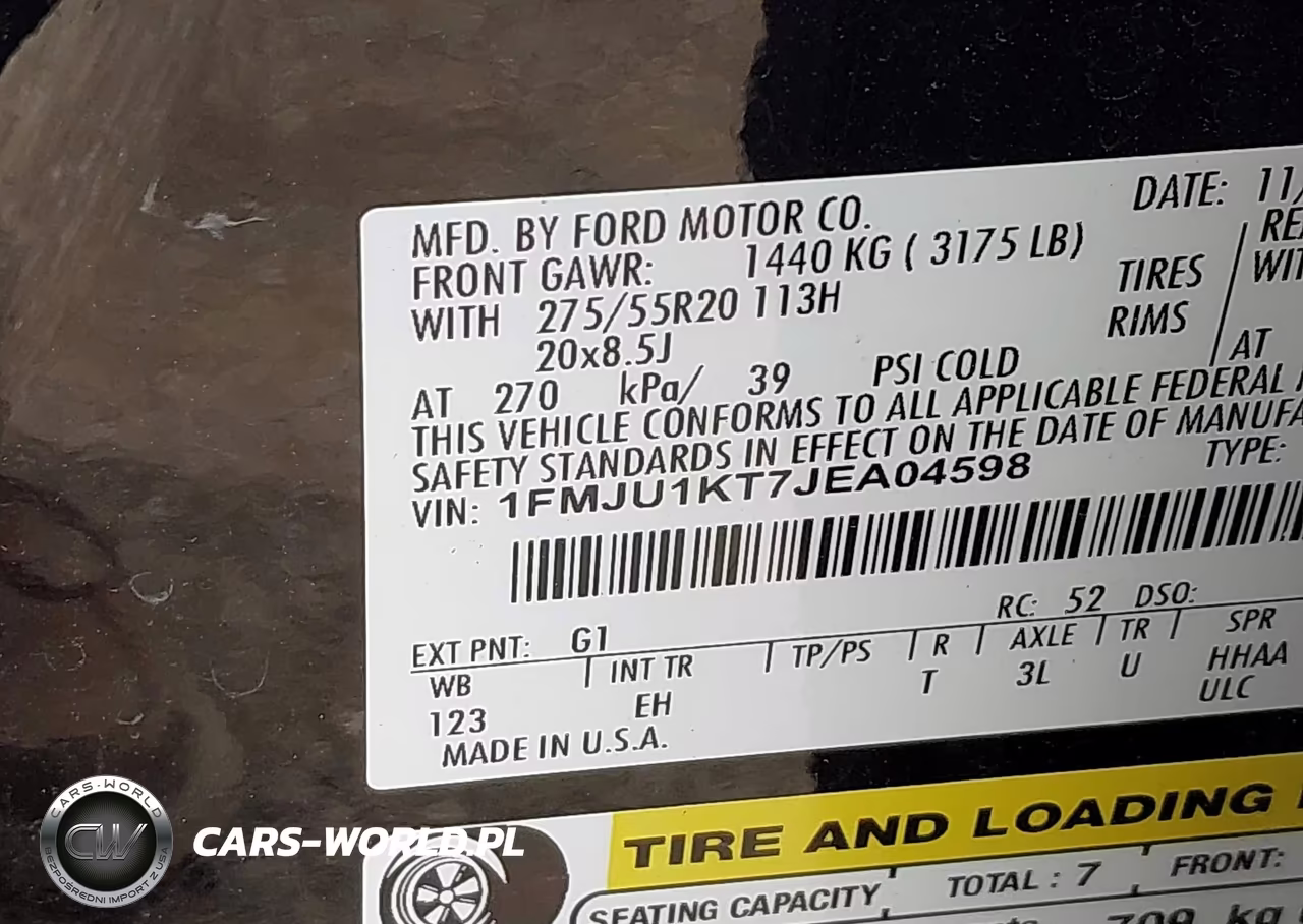 2018 Ford Expedition Limited VIN:1FMJU1KT7JEA04598 - 9