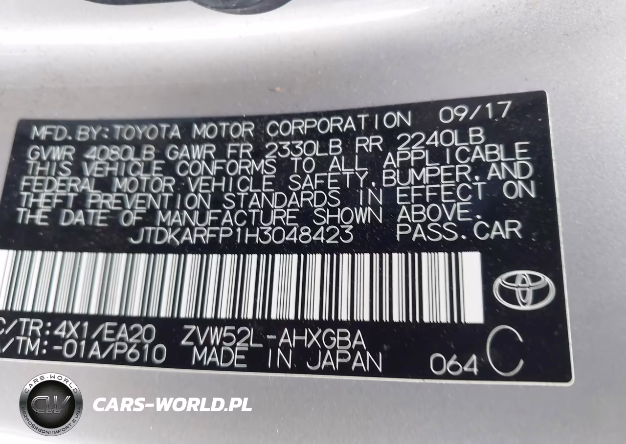 2017 Toyota Prius Prime Premium VIN:JTDKARFP1H3048423 - 9