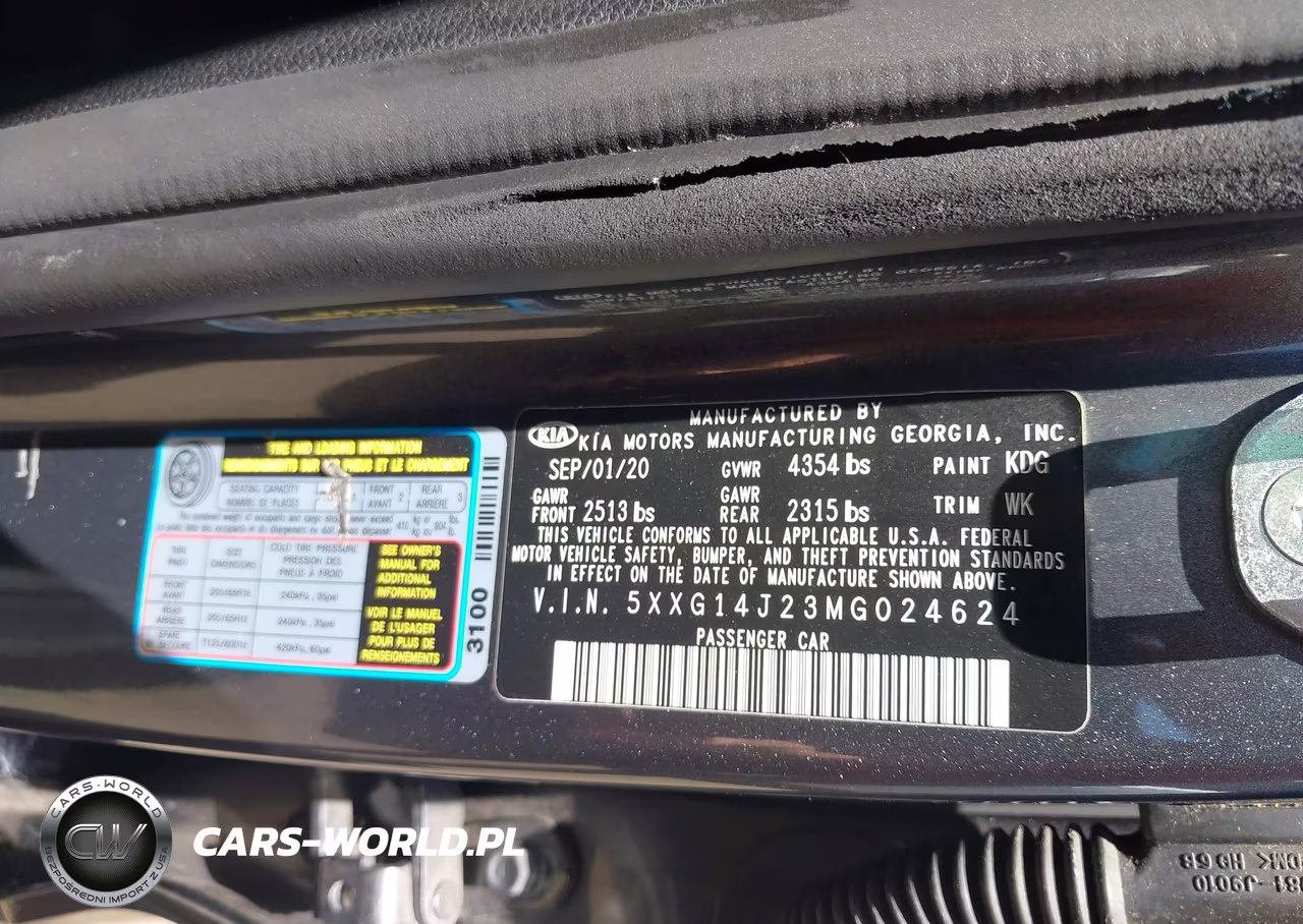 2021 Kia K5 Lxs VIN:5XXG14J23MG024624 - 9