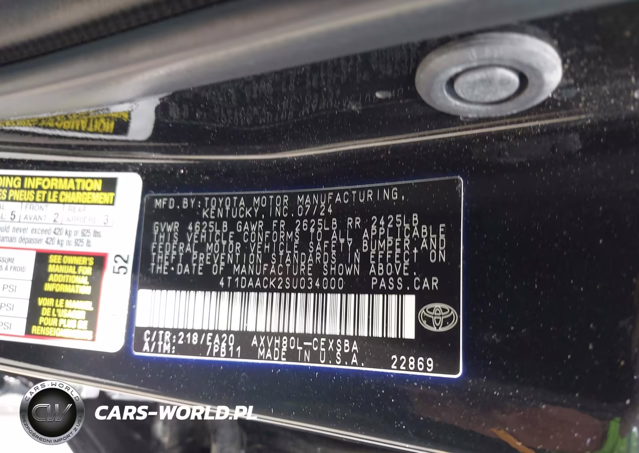2025 Toyota Camry Se VIN:4T1DAACK2SU034000 - 9