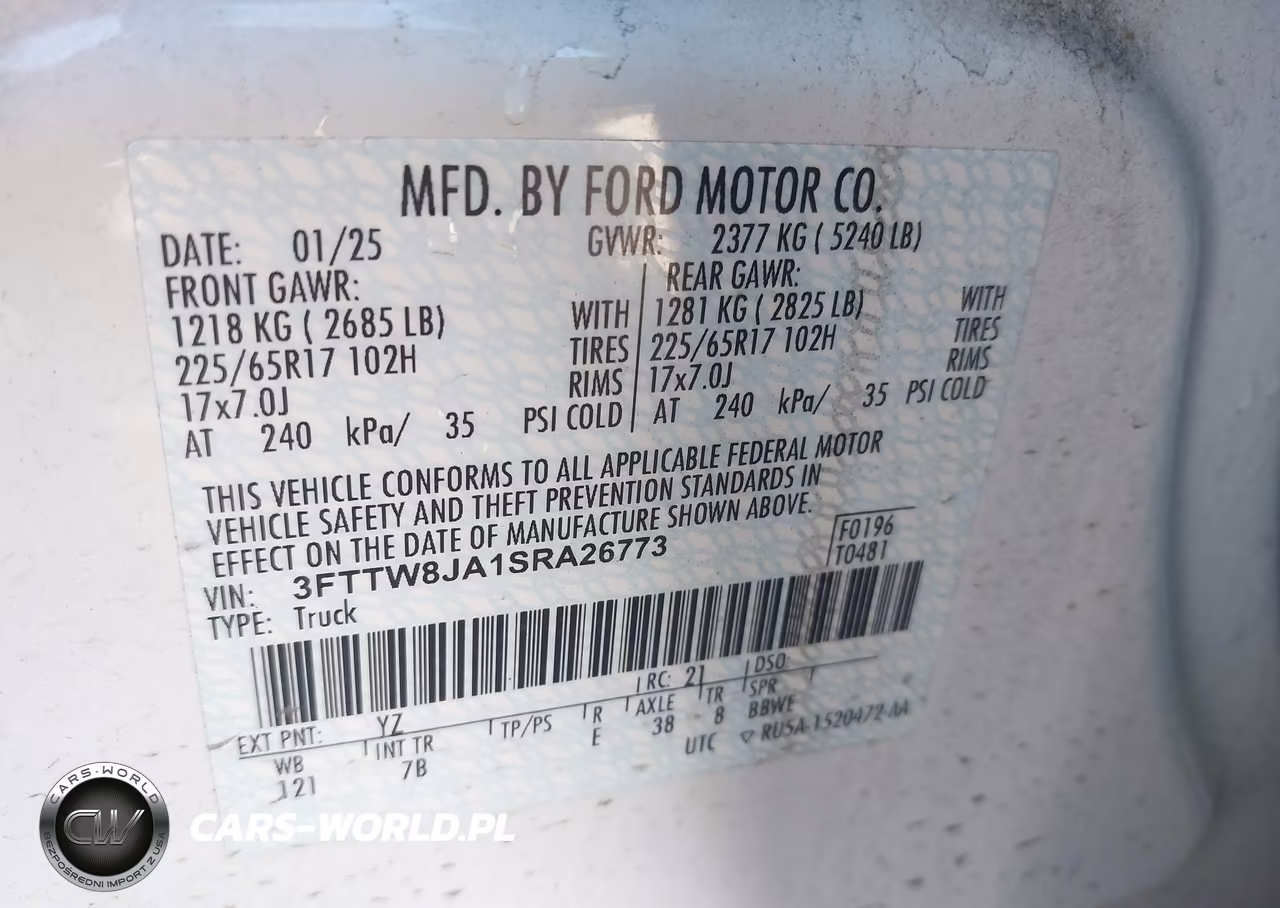 2025 Ford Maverick Xlt VIN:3FTTW8JA1SRA26773 - 9