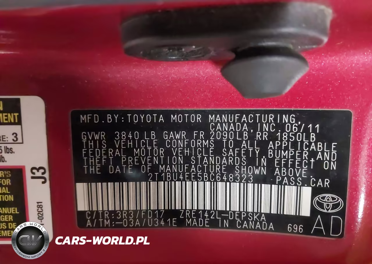 2011 Toyota Corolla S VIN:2T1BU4EE5BC648323 - 9