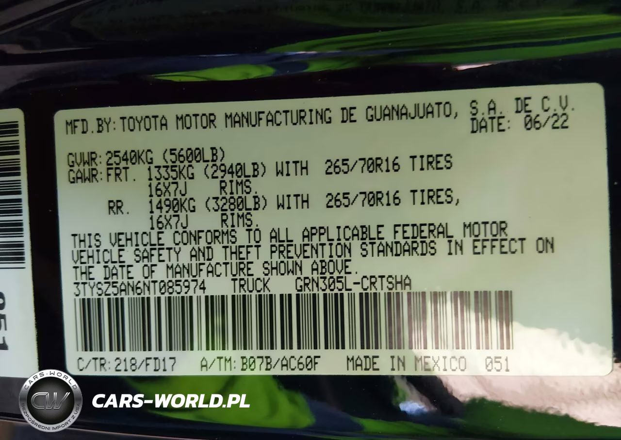 2022 Toyota Tacoma Trd Off Road VIN:3TYSZ5AN6NT085974 - 9