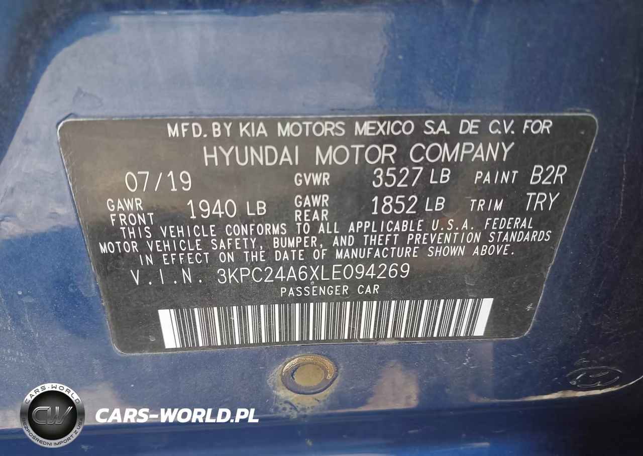 2020 Hyundai Accent Se VIN:3KPC24A6XLE094269 - 9