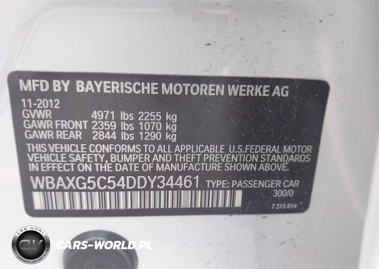 2013 BMW 528I VIN:WBAXG5C54DDY34461 - 9