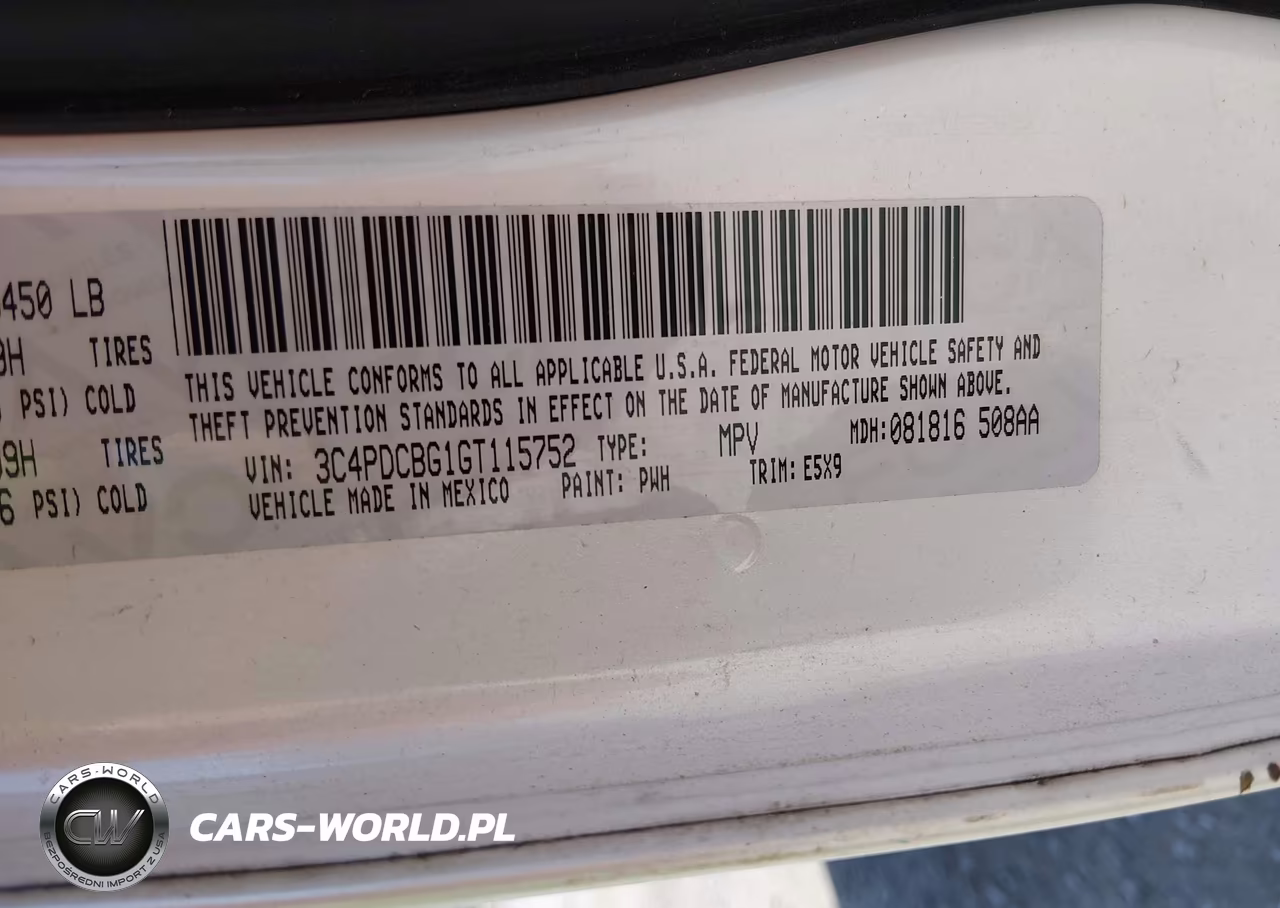 2016 Dodge Journey Sxt VIN:3C4PDCBG1GT115752 - 9