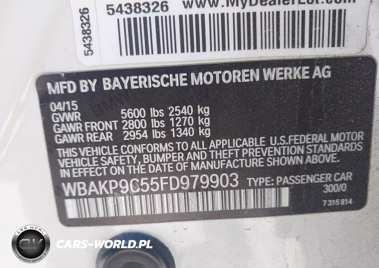2015 BMW 550I xDrive VIN:WBAKP9C55FD979903 - 9