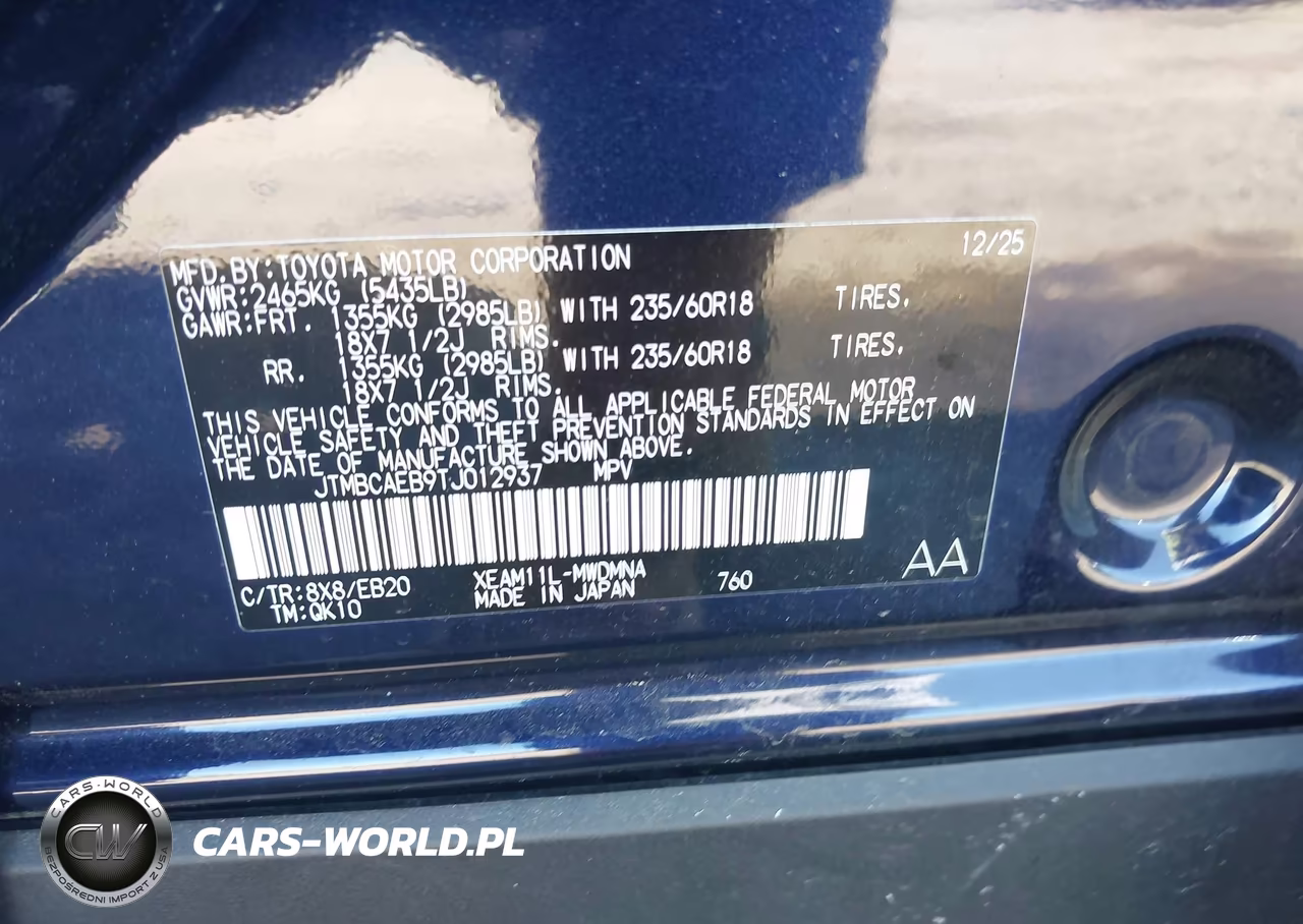 2026 Toyota Bz Xle Plus VIN:JTMBCAEB9TJ012937 - 9