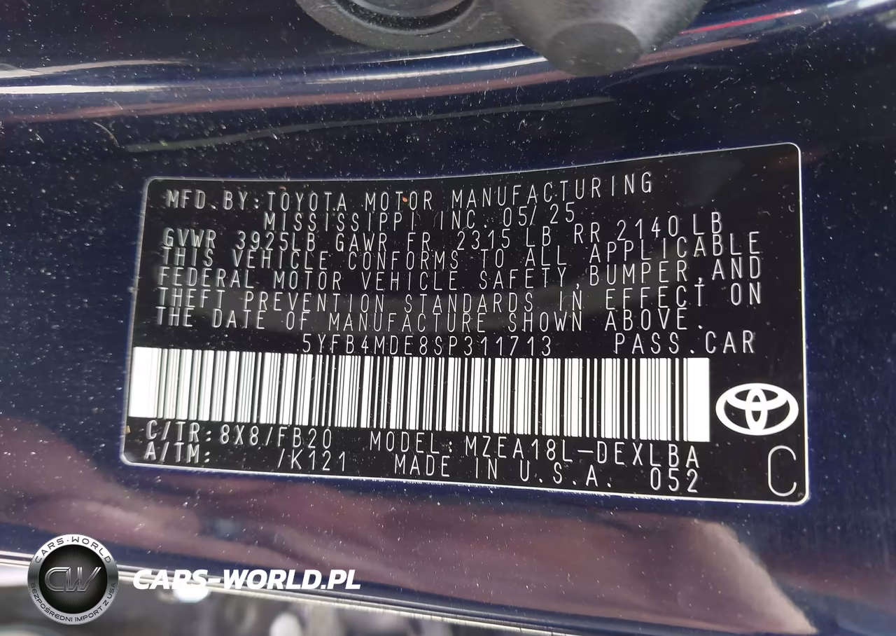 2025 Toyota Corolla Le VIN:5YFB4MDE8SP311713 - 9