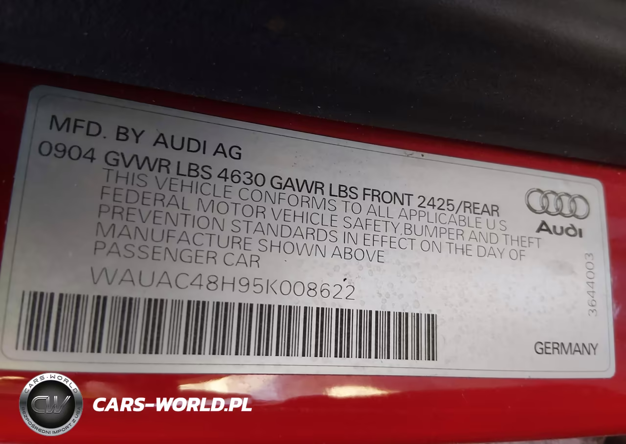 2005 Audi A4 1.8T VIN:WAUAC48H95K008622 - 9
