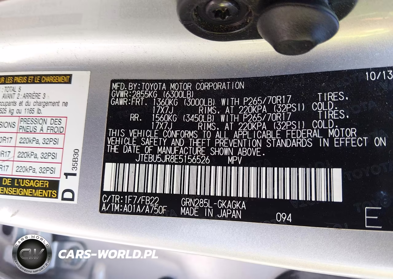 2014 Toyota 4Runner Sr5 VIN:JTEBU5JR8E5156526 - 9