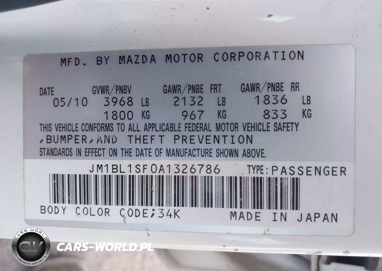2010 Mazda Mazda3 I Touring VIN:JM1BL1SF0A1326786 - 9