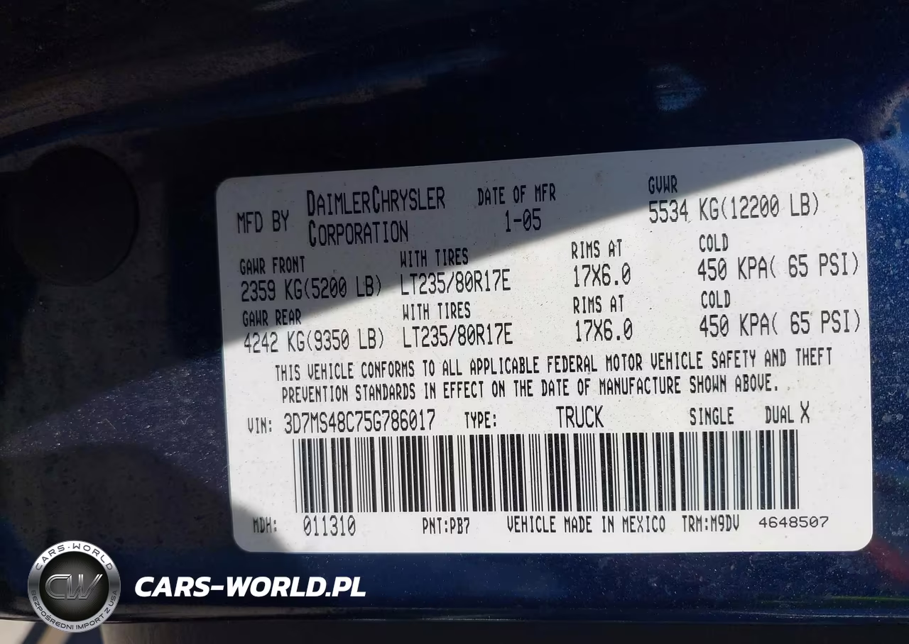 2005 Dodge Ram 3500 Slt-Laramie VIN:3D7MS48C75G786017 - 9