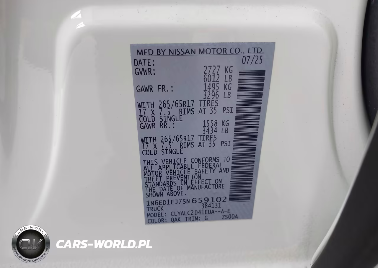 2025 Nissan Frontier Sv 4X2 VIN:1N6ED1EJ7SN659102 - 9