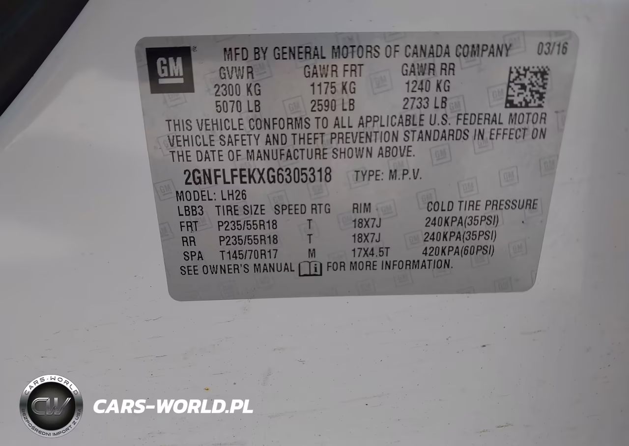 2016 Chevrolet Equinox Lt VIN:2GNFLFEKXG6305318 - 9