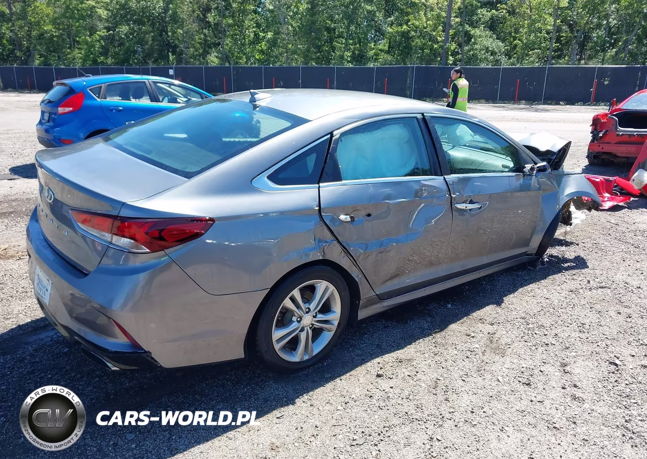 2019 Hyundai Sonata Sel VIN:5NPE34AF3KH735830 - 4