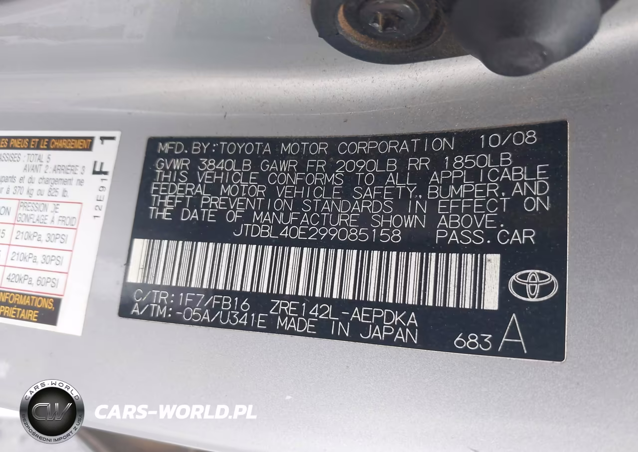 2009 Toyota Corolla Le VIN:JTDBL40E299085158 - 9