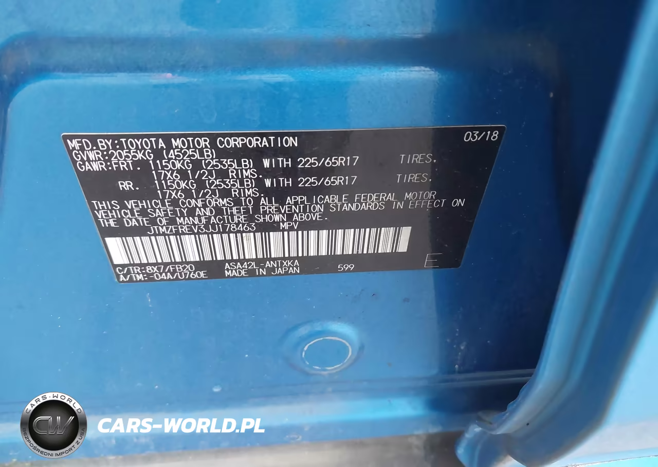 2018 Toyota Rav4 Le VIN:JTMZFREV3JJ178463 - 9