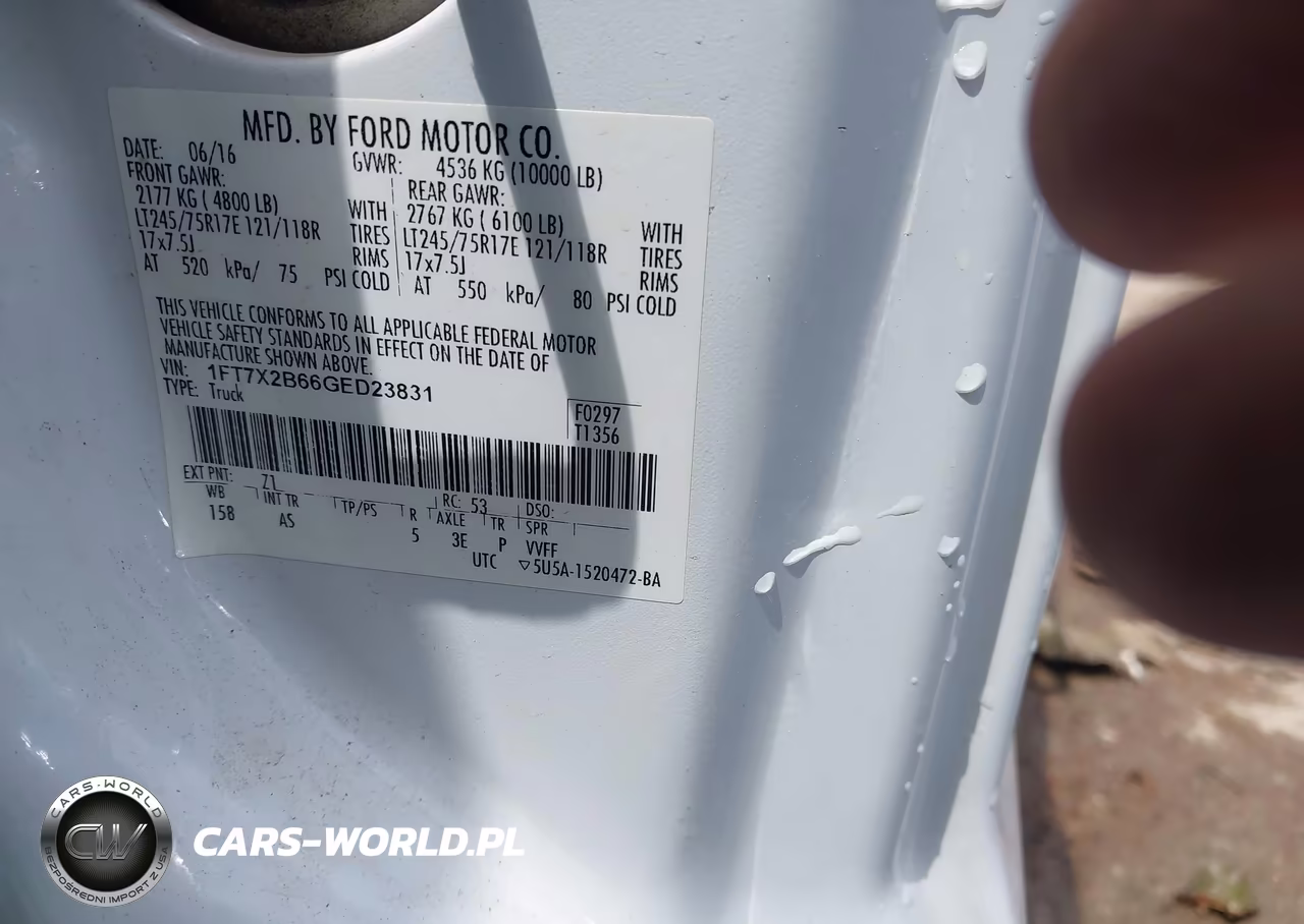 2016 Ford F-250 Xl VIN:1FT7X2B66GED23831 - 9