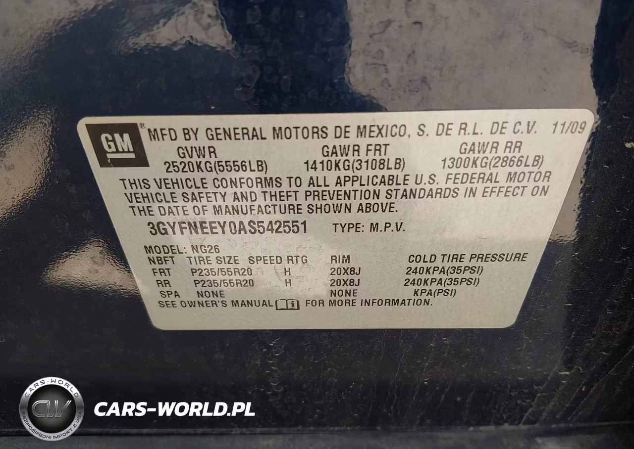 2010 Cadillac Srx Performance Collection VIN:3GYFNEEY0AS542551 - 9