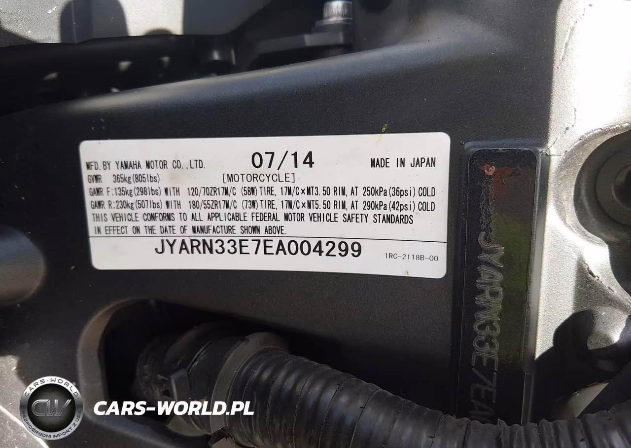 2014 Yamaha Fz09 VIN:JYARN33E7EA004299 - 10