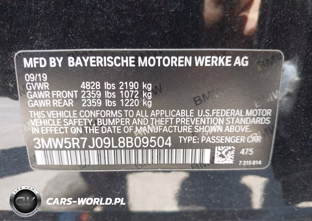 2020 BMW 330I xDrive VIN:3MW5R7J09L8B09504 - 9