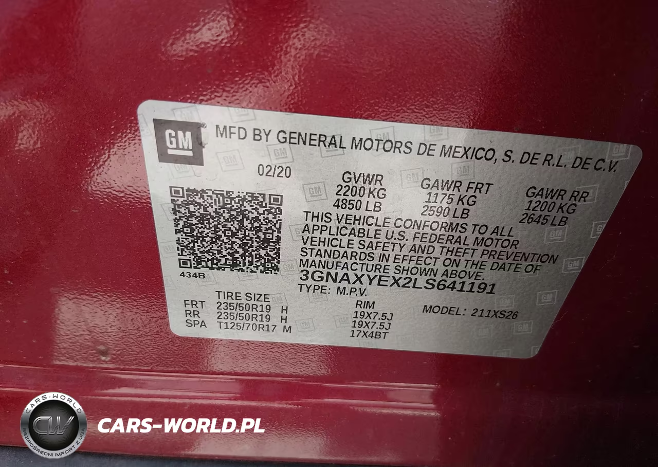 2020 Chevrolet Equinox Awd Premier 2.0L Turbo VIN:3GNAXYEX2LS641191 - 9