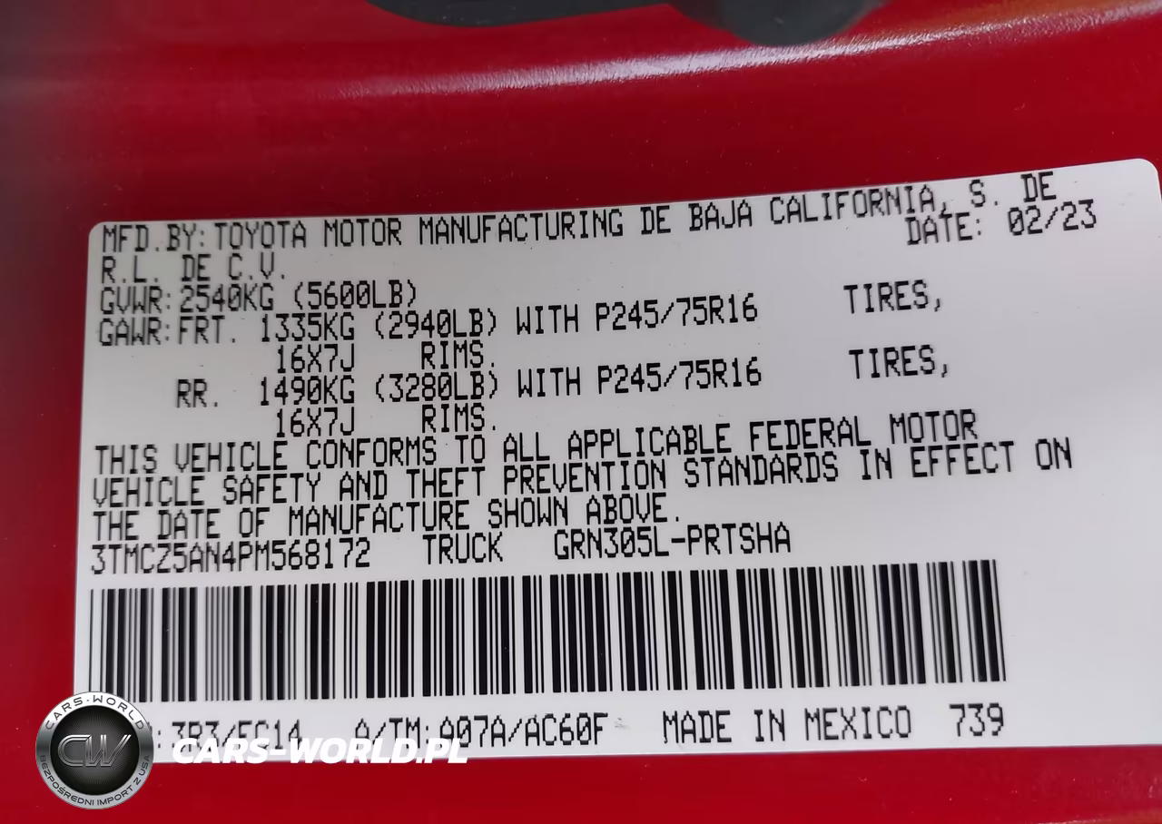 2023 Toyota Tacoma Sr5 V6 VIN:3TMCZ5AN4PM568172 - 9