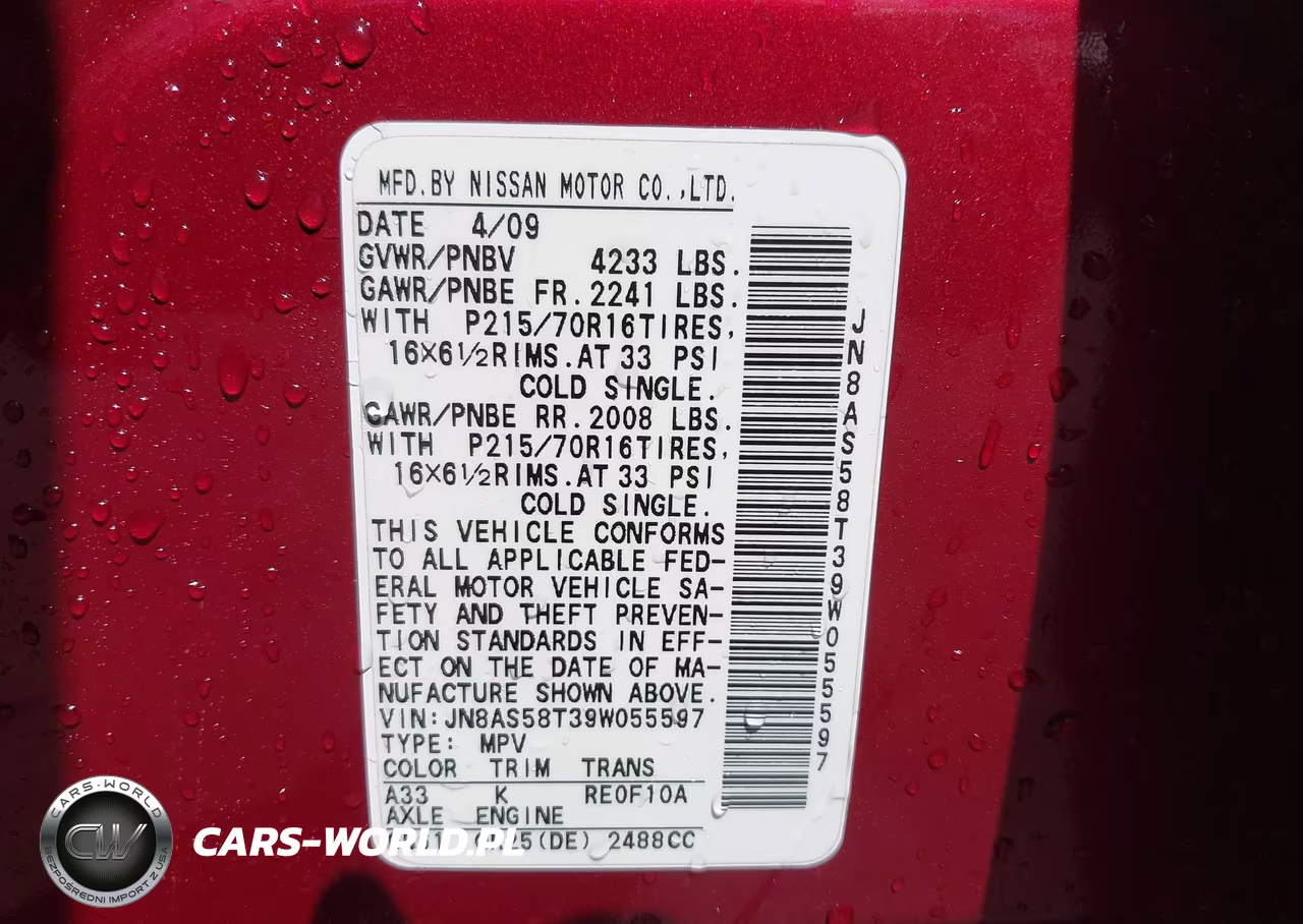2009 Nissan Rogue S VIN:JN8AS58T39W055597 - 9