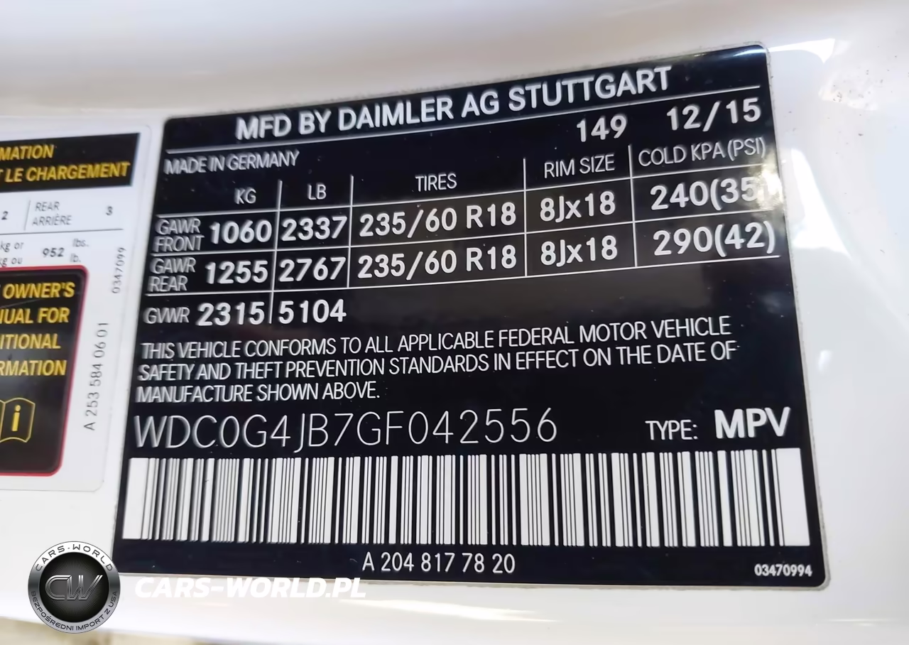 2016 Mercedes-Benz Glc 300 VIN:WDC0G4JB7GF042556 - 9