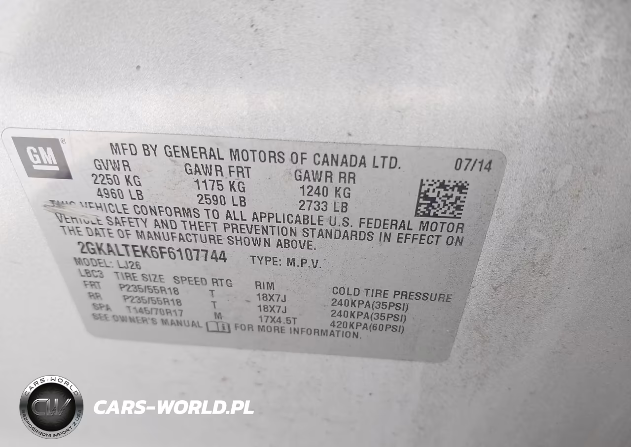 2015 GMC Terrain Slt-2 VIN:2GKALTEK6F6107744 - 9