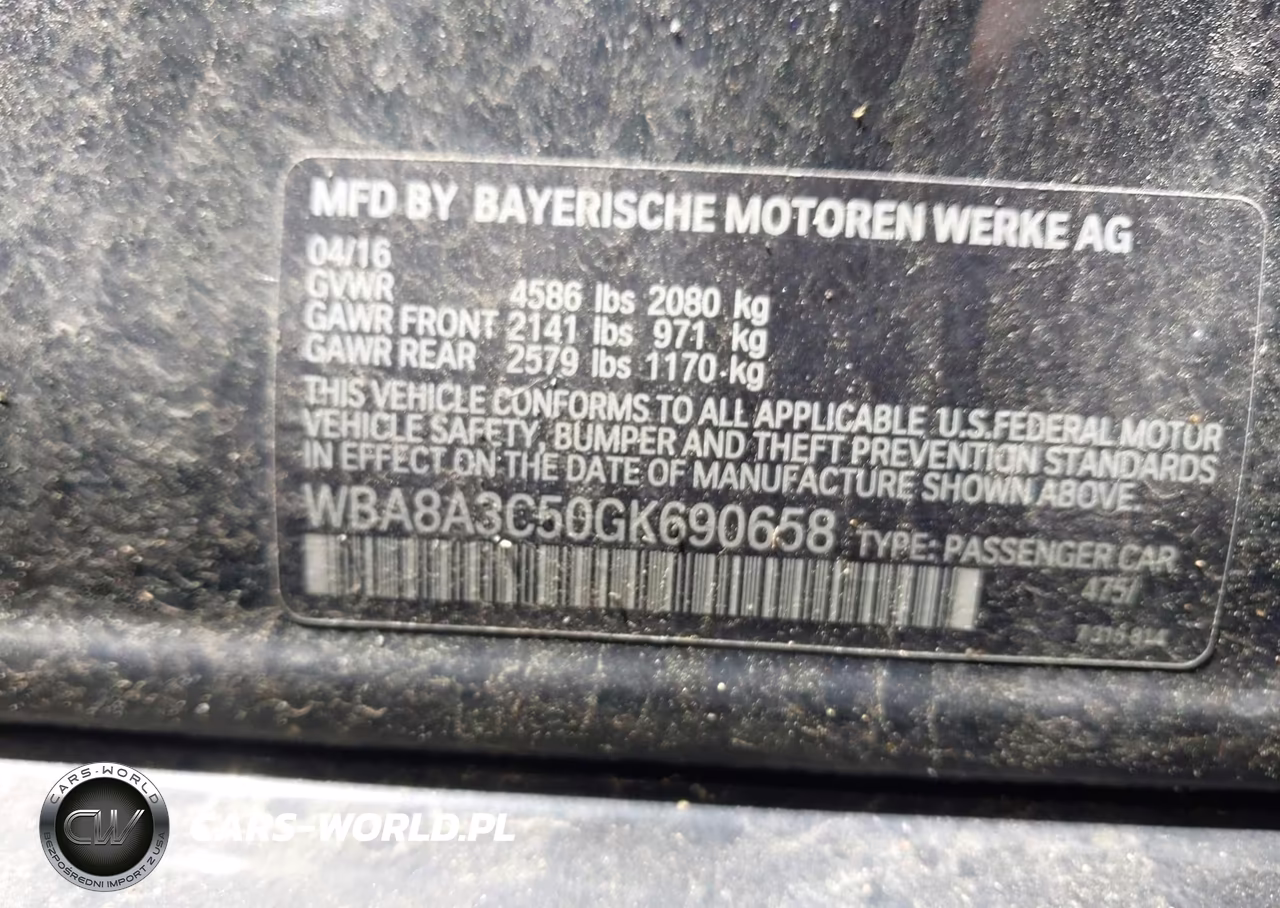 2016 BMW 320I xDrive VIN:WBA8A3C50GK690658 - 9
