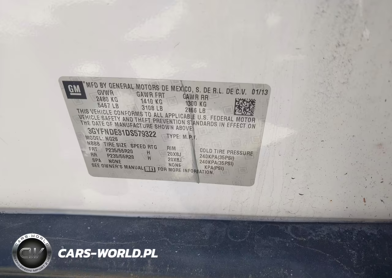 2013 Cadillac Srx Performance Collection VIN:3GYFNDE31DS579322 - 9