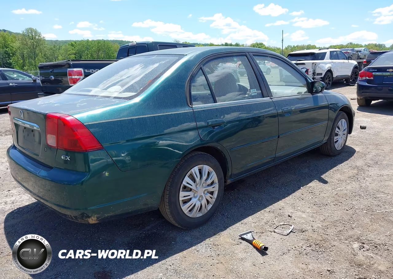 2001 Honda Civic Ex VIN:2HGES26781H598420 - 4