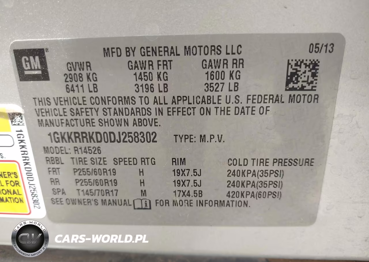 2013 GMC Acadia Slt-1 VIN:1GKKRRKD0DJ258302 - 9