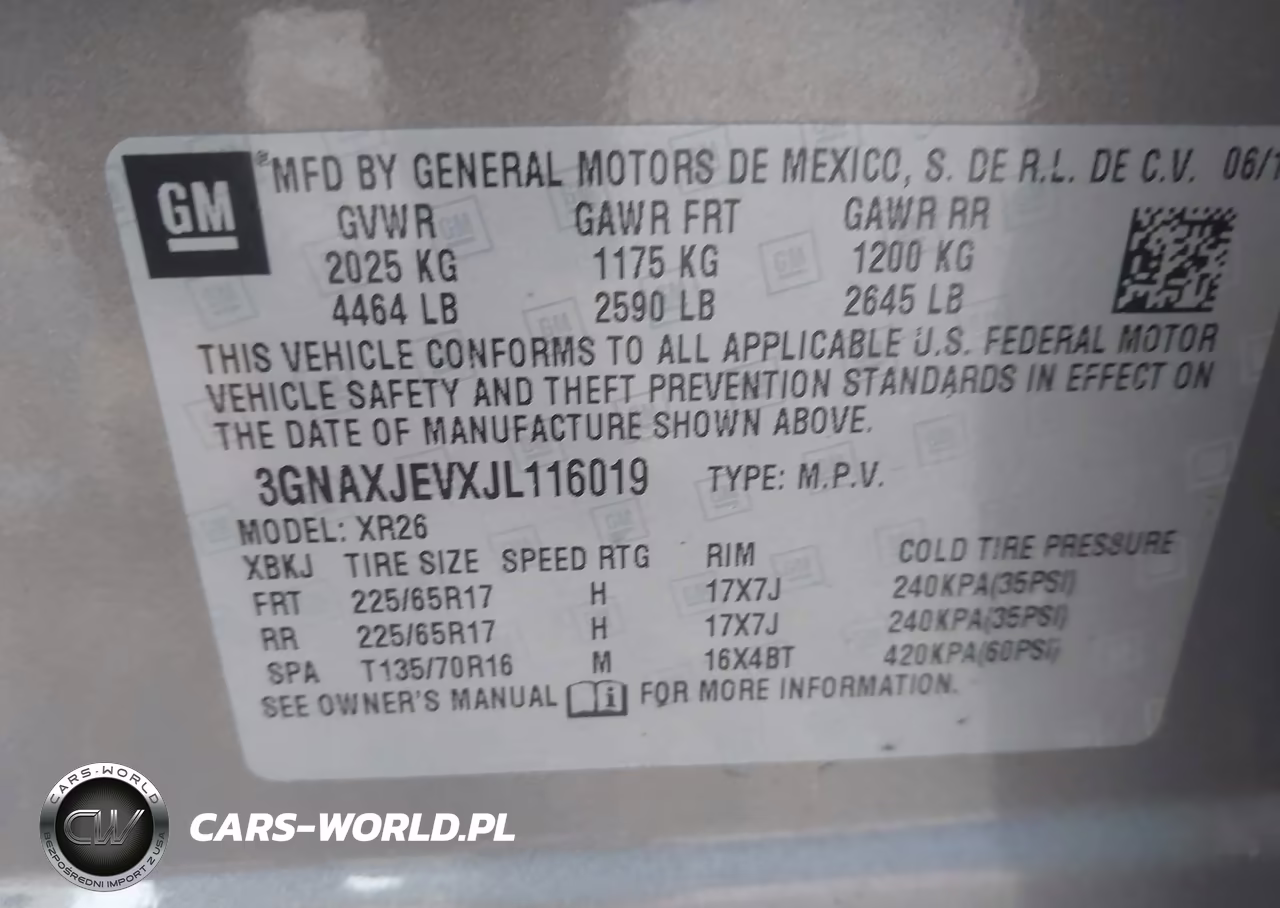 2018 Chevrolet Equinox Lt VIN:3GNAXJEVXJL116019 - 9