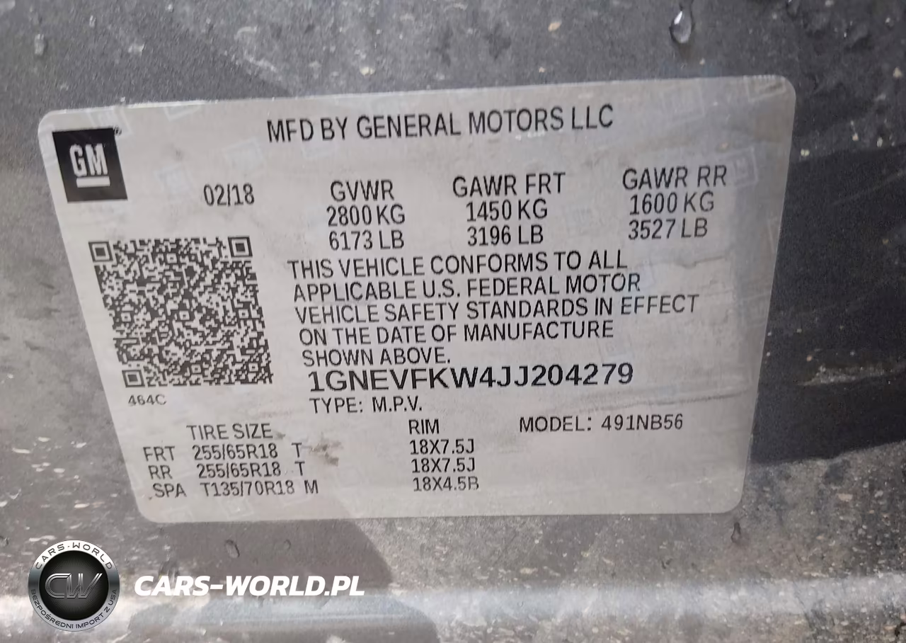 2018 Chevrolet Traverse Ls VIN:1GNEVFKW4JJ204279 - 9