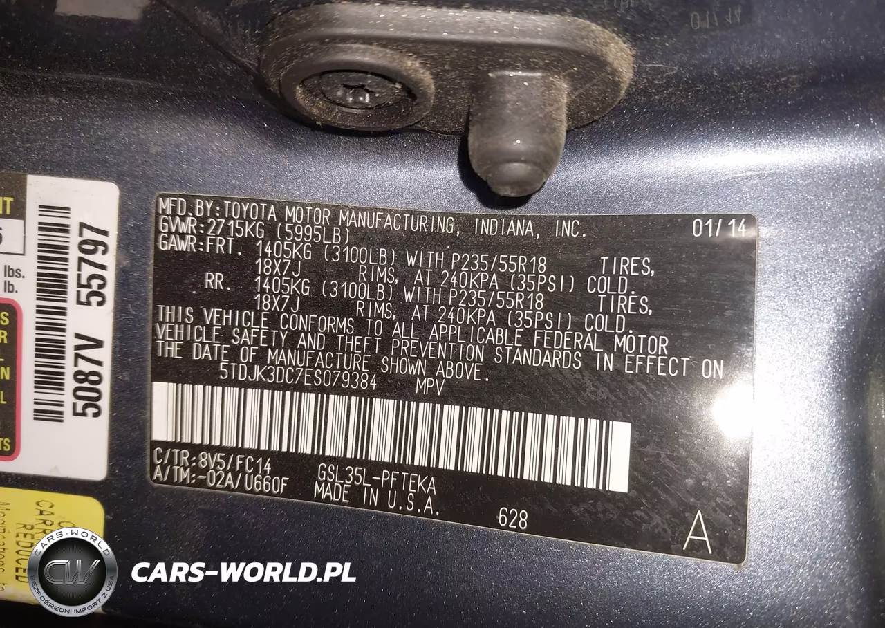 2014 Toyota Sienna Le 7 Passenger VIN:5TDJK3DC7ES079384 - 9