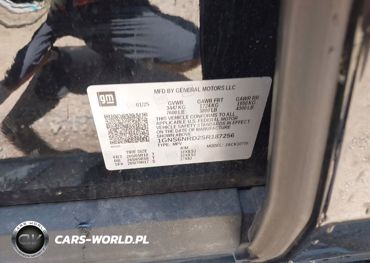 2025 Chevrolet Tahoe 4Wd Lt VIN:1GNS6NRD2SR187256 - 9