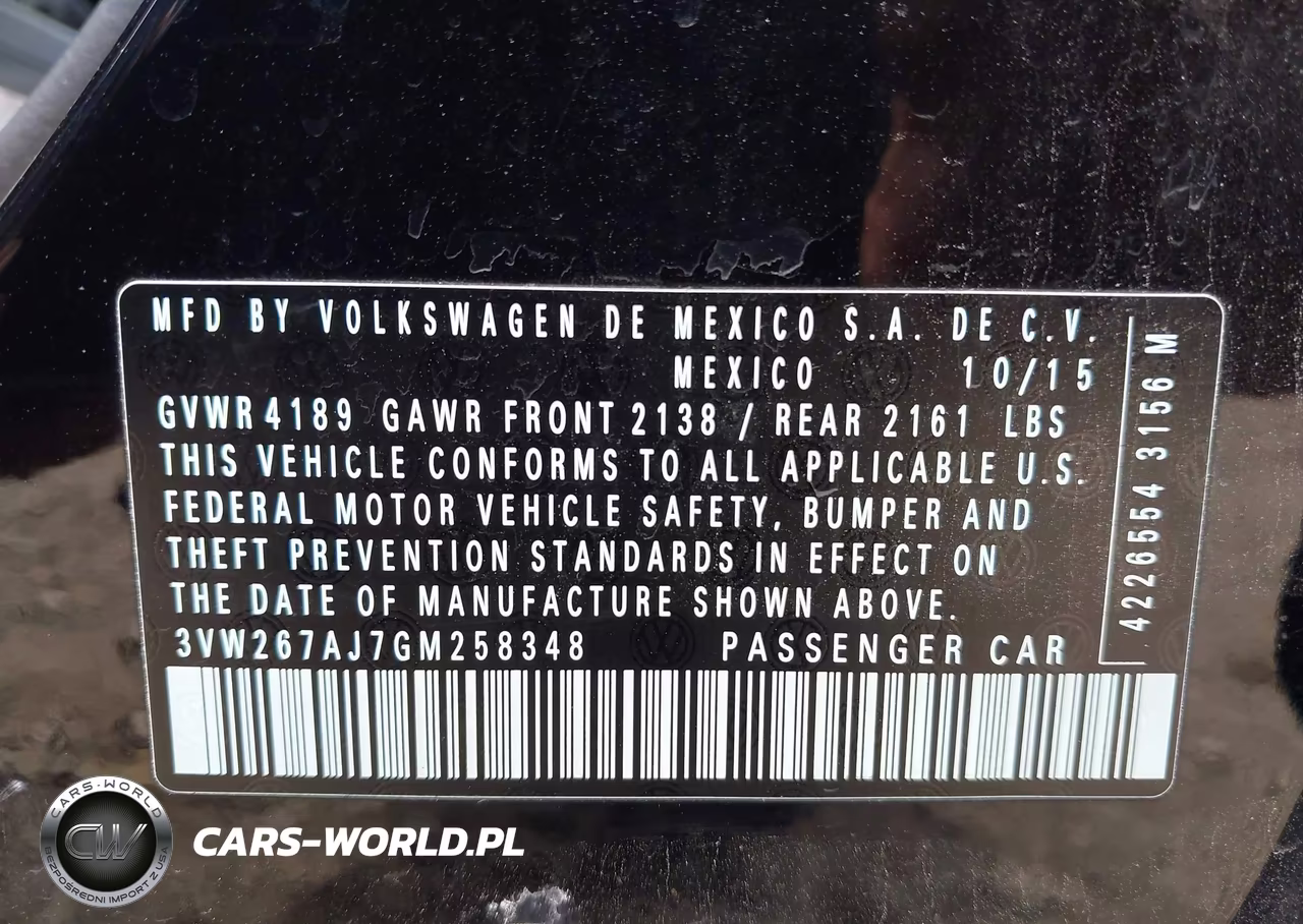 2016 Volkswagen Jetta 1.4T S VIN:3VW267AJ7GM258348 - 9