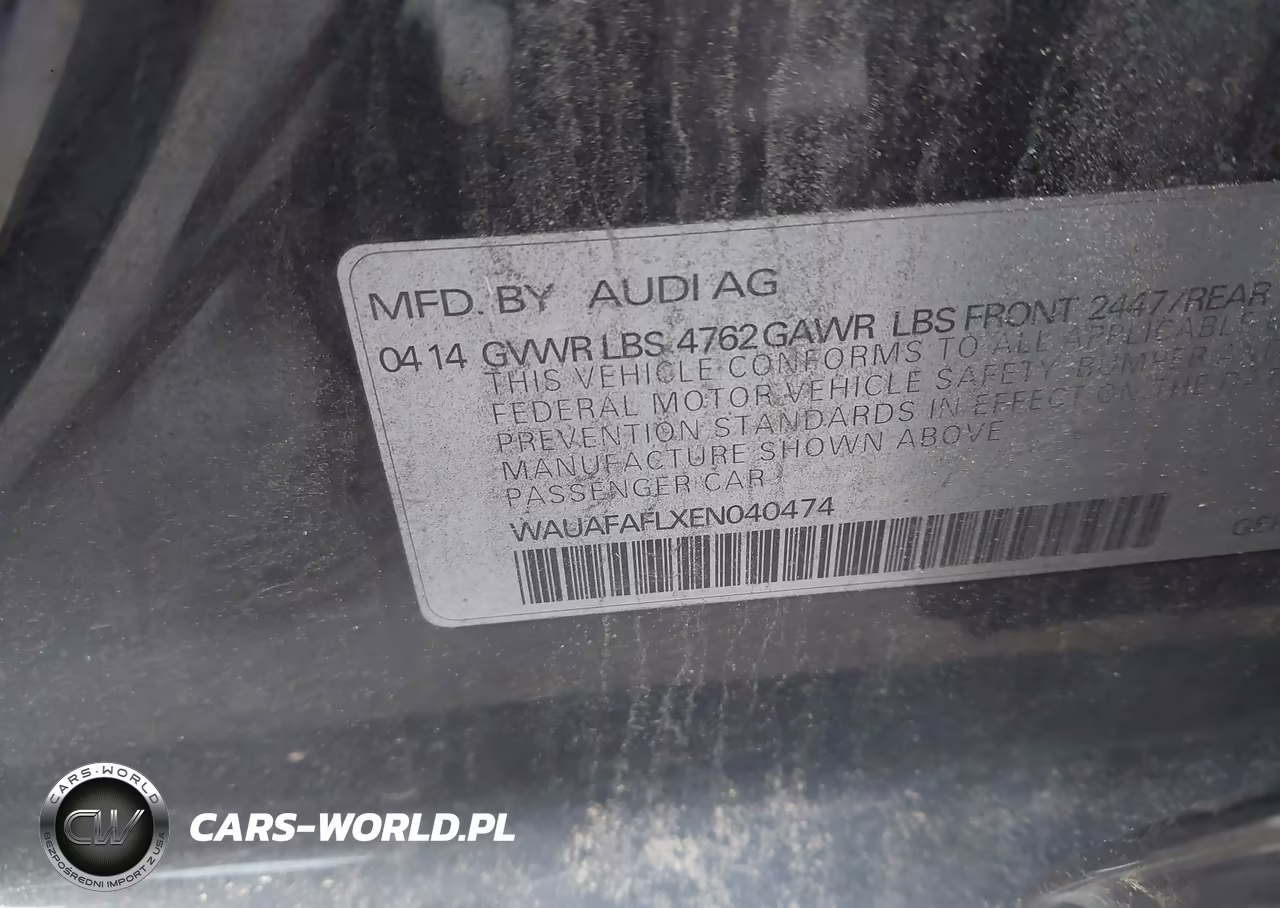 2014 Audi A4 2.0T Premium VIN:WAUAFAFLXEN040474 - 9