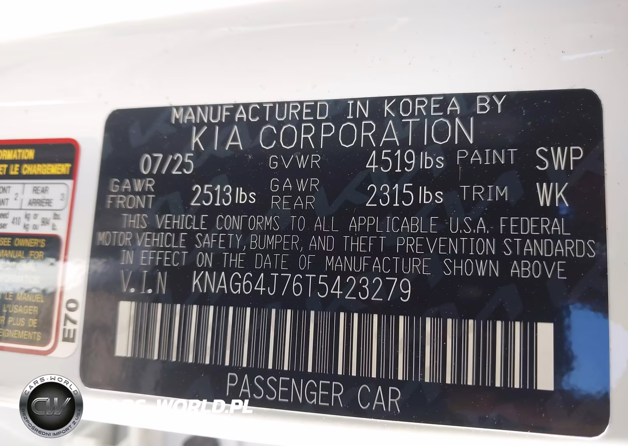 2026 Kia K5 Gt-Line Awd VIN:KNAG64J76T5423279 - 9