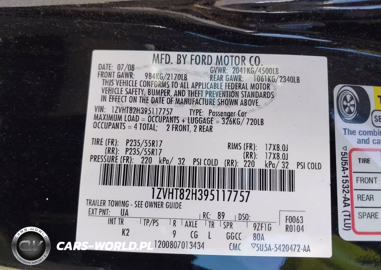 2009 Ford Mustang Gt-Gt Premium VIN:1ZVHT82H395117757 - 9