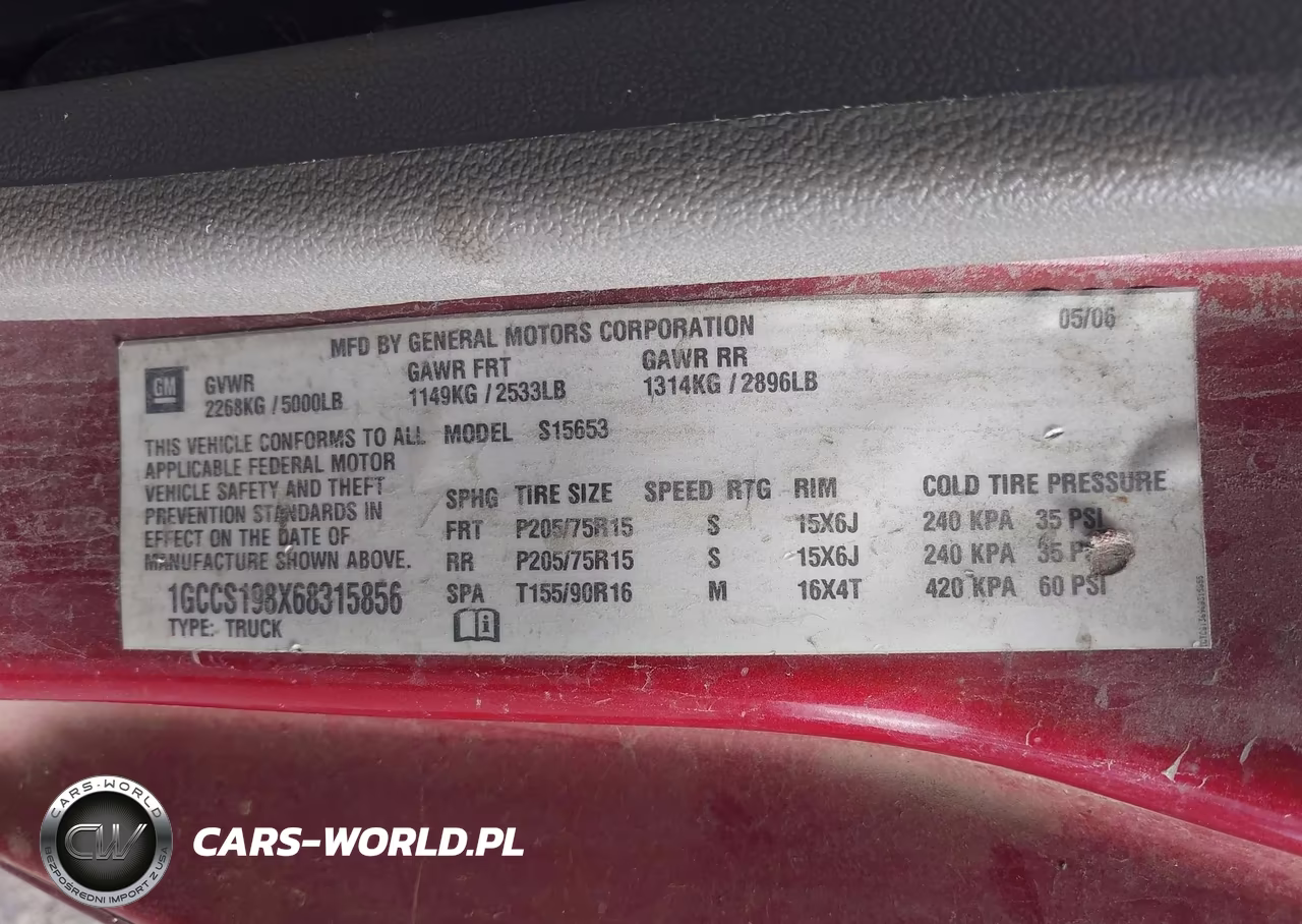 2006 Chevrolet Colorado Ls VIN:1GCCS198X68315856 - 9