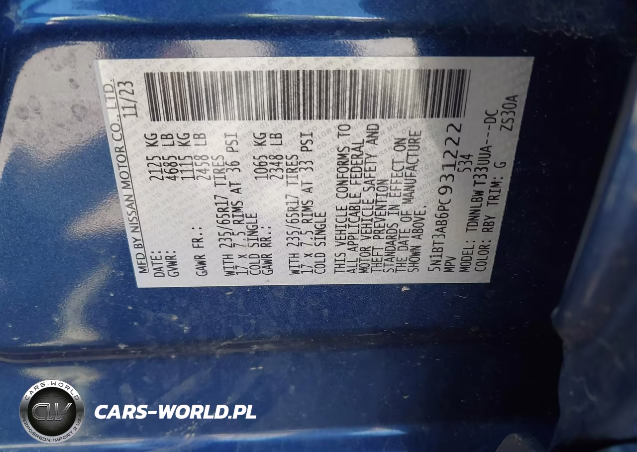 2023 Nissan Rogue S Intelligent Awd VIN:5N1BT3AB6PC931222 - 9